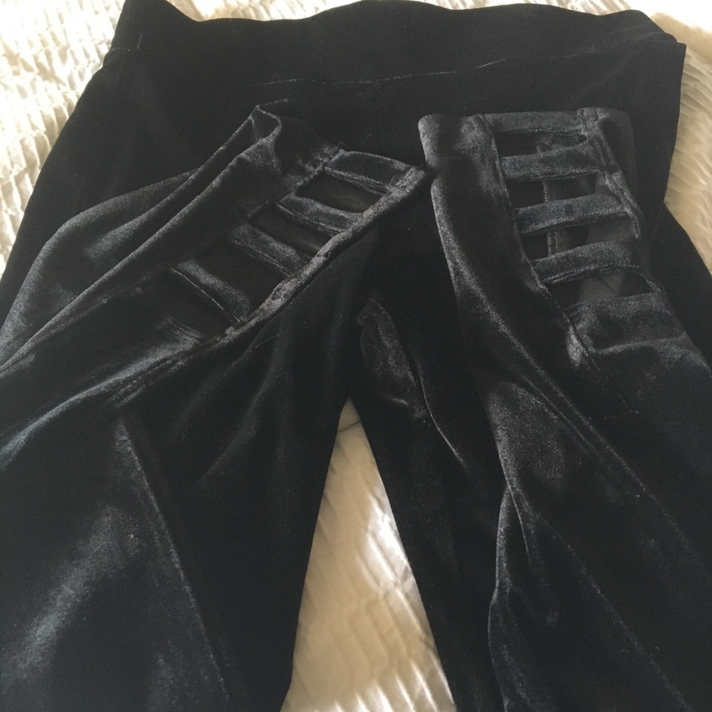 Velvet leggings